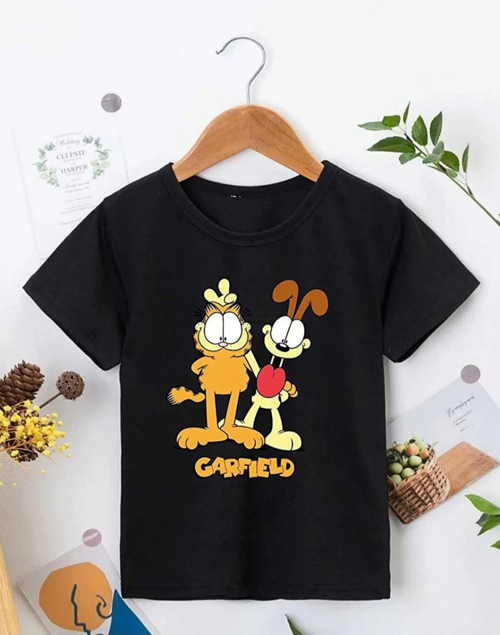 Baskılı T-Shirt - Siyah
