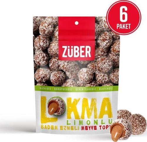 Lokma Limonlu Badem Ezmeli Meyve Topu 96 gr x 6 Paket