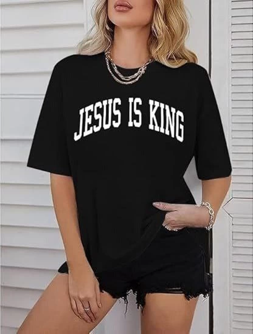 Bisiklet Yaka Kısa Kol Baskılı T-shirt - Siyah