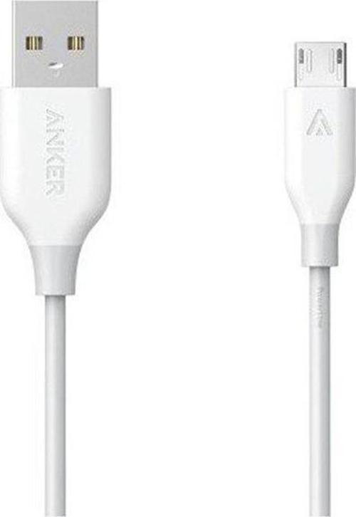 PowerLine Micro USB Şarj / Data Kablosu 0.9 Metre Beyaz