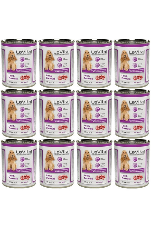 Puppy Kuzulu Bağışıklık Sistemi Destekleyici Yavru Köpek Konservesi 400 Gr * 12 Adet