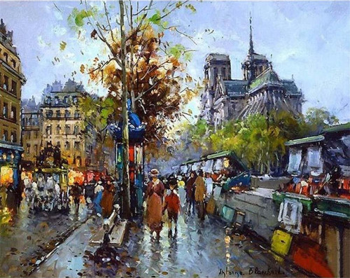 Pastelya Sayılarla Boyama Seti Rulo Çerçevesiz Notre Dame
