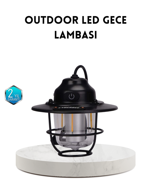 Outdoor Retro Kamp Işığı Uzun Ömürlü Pil Taşınabilir Suya Dayanıklı