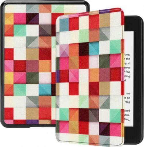 Amazon Kindle Paperwhite 4 E-Kitap Okuyucu Kılıfı Kareli Karışık