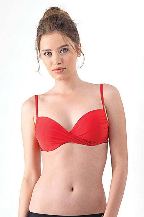 Bikini Üst 8419 Çıkarılabilir Destekli - Neon Leopar Desenli