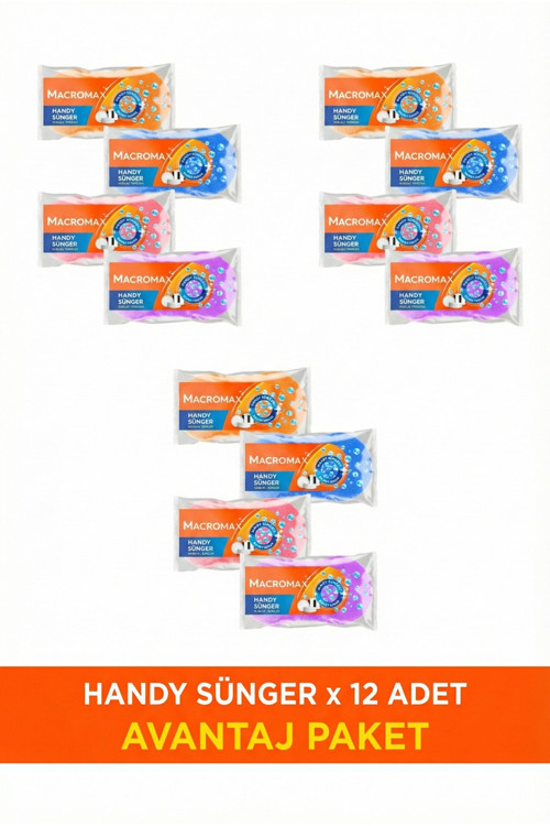 Handy Büyük Gözenekli Bulaşık Süngeri 12 Adet Avantaj Paket