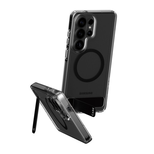CARE by PanzerGlass Urban Explorer Qi Samsung Galaxy S26 Ultra Ayaklı Standlı Şeffaf-Siyah Kılıf
