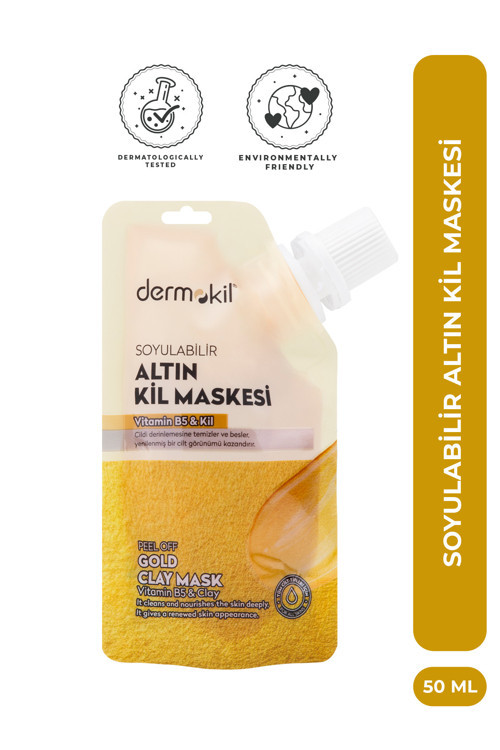 Soyulabilir Altın Kil Maskesi 50 ml