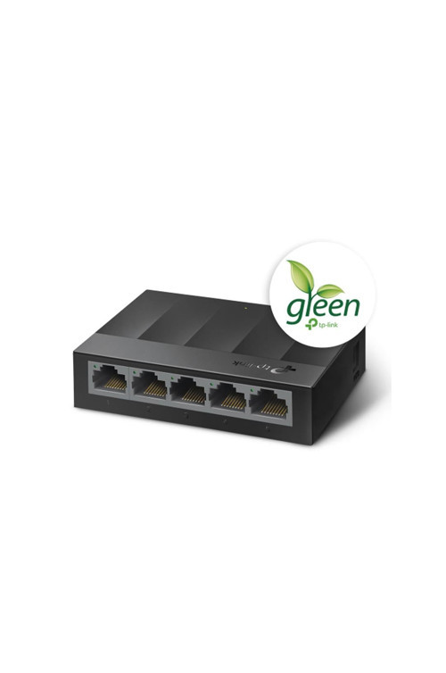 TP-LINK LS1005G, Green Tech, 5Port, GigaBit, Yönetilemez, Masaüstü Switch