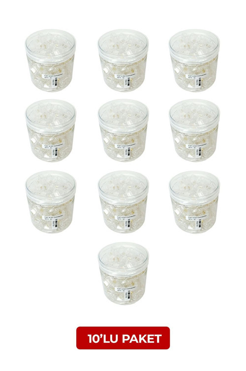 POWERGATE PG-J02, RJ45, Yeni Nesil Utp Jac, Cat6, (100lü Kutu) ( 100+ 10lu Paket)