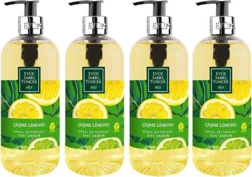 Çeşme Limonu Doğal Zeytinyağlı Sıvı Sabun 500 Ml - 4 Adet