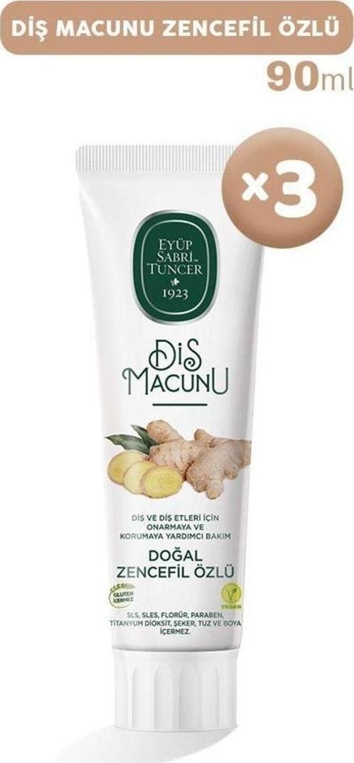 Diş Macunu Zencefil Özlü 90 Ml X 3