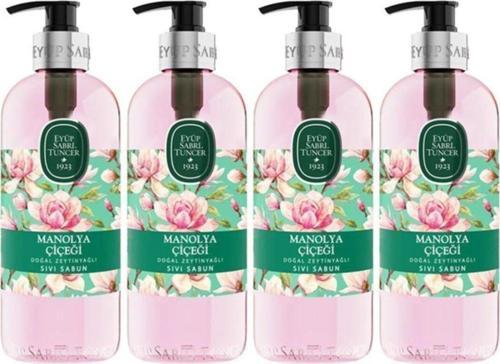 Doğal Zeytinyağlı Sıvı Sabun Manolya Çiçeği 500 Ml X 4 Adet