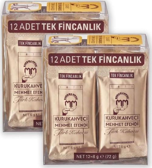 Türk Kahvesi 12*6 G Tek Içimlik Folyo Ambalaj X 2 Adet