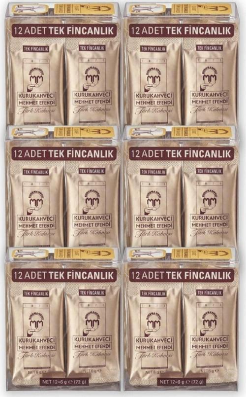 12x6 G Tek Içimlik 6 Paket Türk Kahvesi