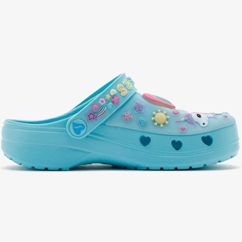 Heart Charmer - Girly Land Kids Lights Slipper Bantlı Işıklı Çocuk Terlik Mavi