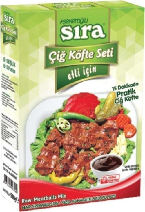 Sıra Etli Çiğ Köfte Seti