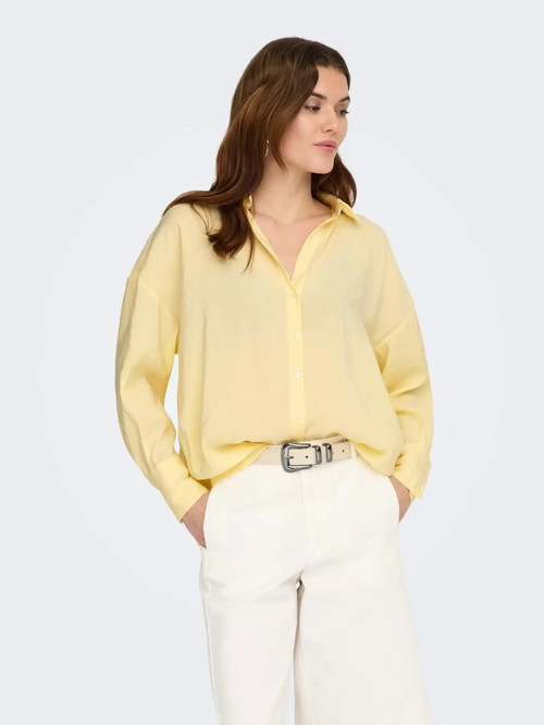 Onlzazima L/S Loose Wvn Noos Kadın Gömlek 15272523
