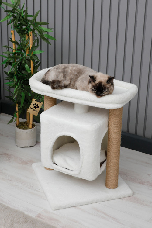 Oslo Kedi Evi – Yıkanabilir Çift Taraflı Wellsoft Yataklı