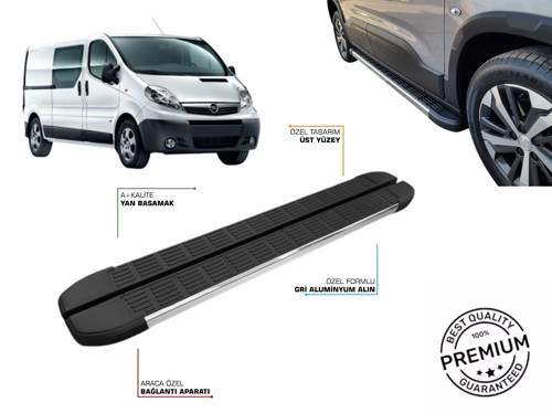 OPEL VIVARO KISA ŞASE YAN BASAMAK 2004 2005 2006 2007 2008 2009 2010 2011 2012 2013 2014 2015 2016
