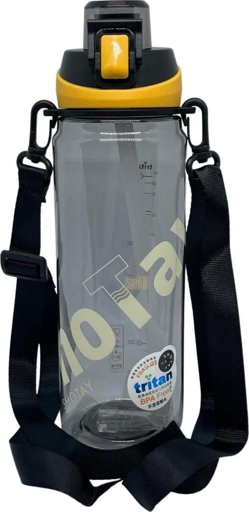 900ml Yeni Koleksiyon Pipetli ve Pipetsiz Kullanım Ölçü Skalalı Tritan Su Matarası