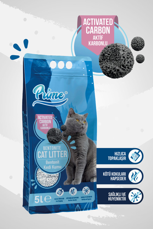 5 Lt Aktif Karbon Kedi Kumu