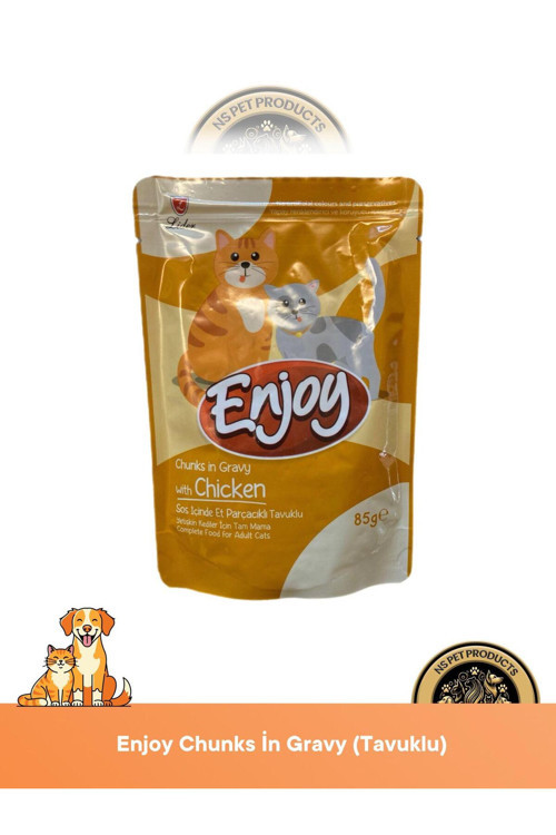 Pouch Sos İçinde Et Parçacıklı Tavuklu Yaş Kedi Maması 85 gr