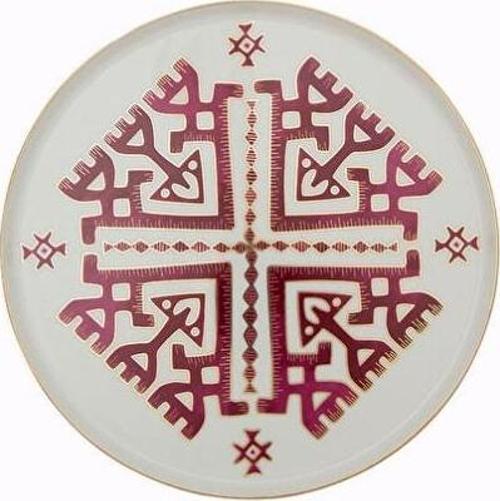 Arabesque Serisi 27cm Düz Tabak Desen6
