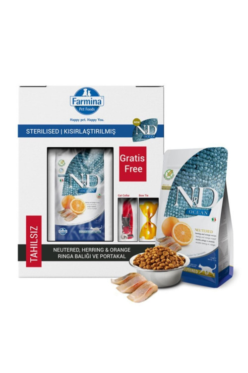 Nd Ocean Tahılsız Ringa Balığı Ve Portakallı Kısır Kedi Maması 1,5 kg