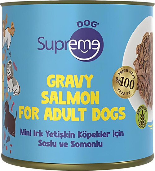 Soslu ve Somonlu Küçük Irk Yetişkin Köpek Konserve Maması 200gr