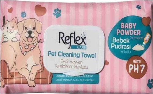 Kedi ve Köpekler İçin Çok Amaçlı Hijyenik Temizleme Mendili 50li