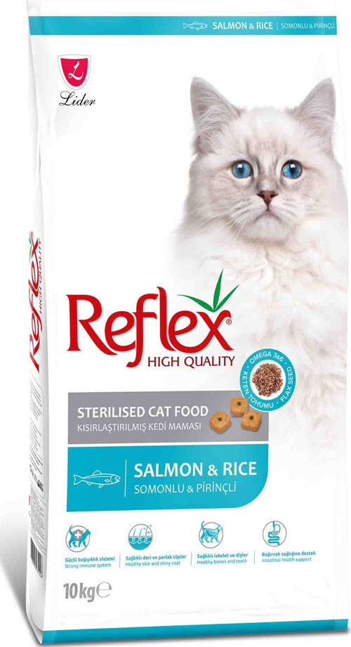 Somonlu ve Pirinçli Kısırlaştırılmış Kedi Maması 10kg