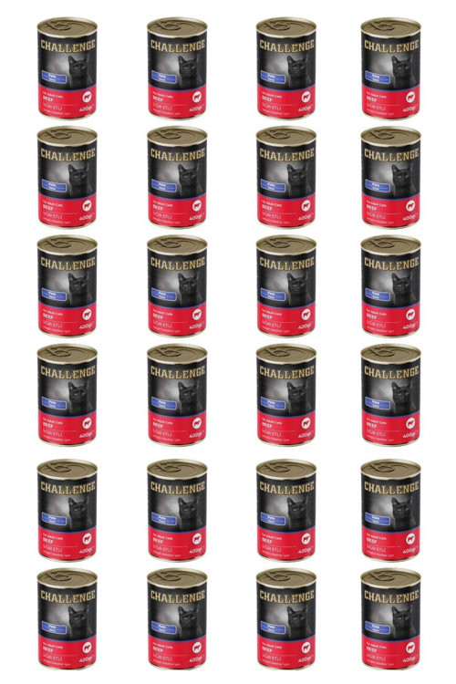 pate sığır etli yetişkin kedi konservesi 400 gr x 24 adet