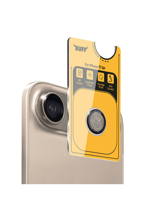 Buff iPhone 17 Air Metal Kamera Lens Koruyucu Gold