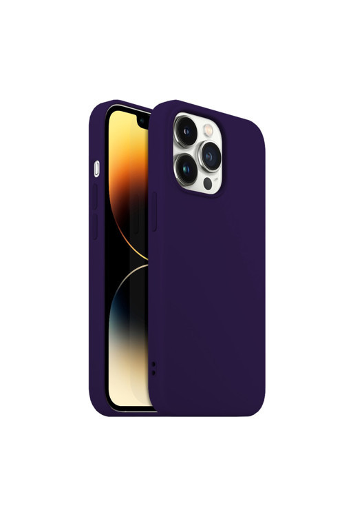 Buff iPhone 14 Pro Rubber S Kılıf Purple