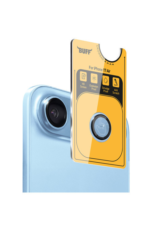 Buff iPhone 17 Air Metal Kamera Lens Koruyucu Light Blue