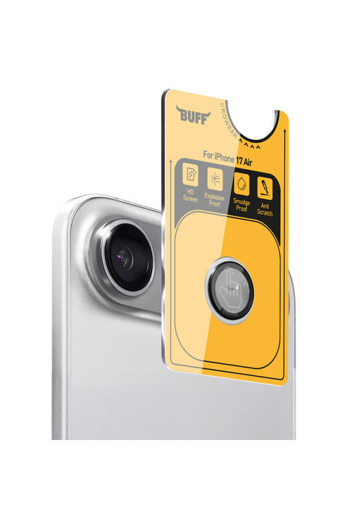 Buff iPhone 17 Air Metal Kamera Lens Koruyucu Silver