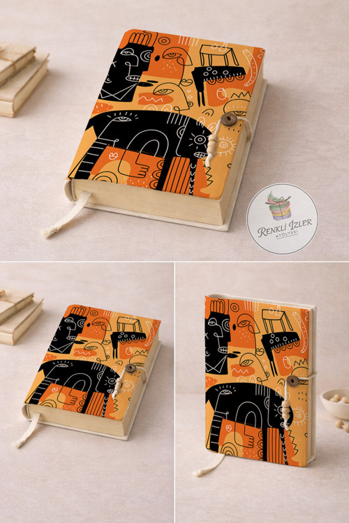 A5 Kitap Kılıfı (Modern Cubist)