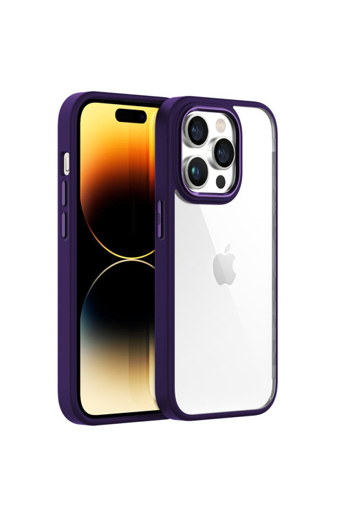 Iphone 14 Pro New Air Bumper Kılıf Purple