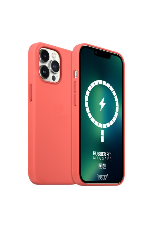 Buff Iphone 13 Pro Max Magsafe Rubber Fit Kılıf Pink Pomelo