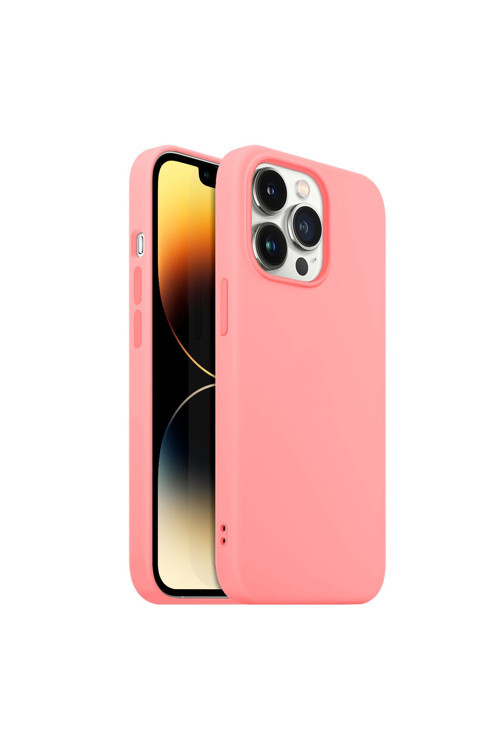 Buff iPhone 14 Pro Rubber S Kılıf Pink