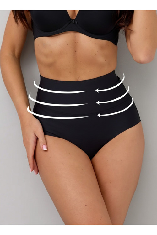 Private Model Lazer Kesim Toparlayıcı Ve Sıkılaştırıcı Iz Yapmaz Korse Siyah Renk