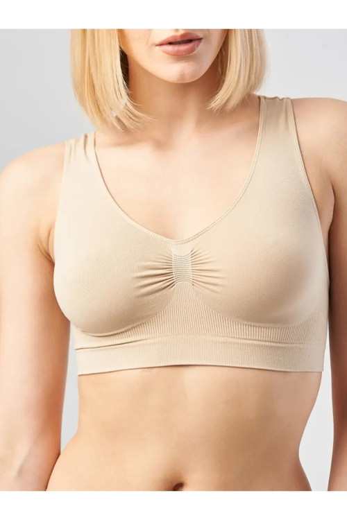 Rosella Model Kalın Askılı Büstiyer Spor Rahat Toparlayıcı Korse Sütyen Beyaz Renk