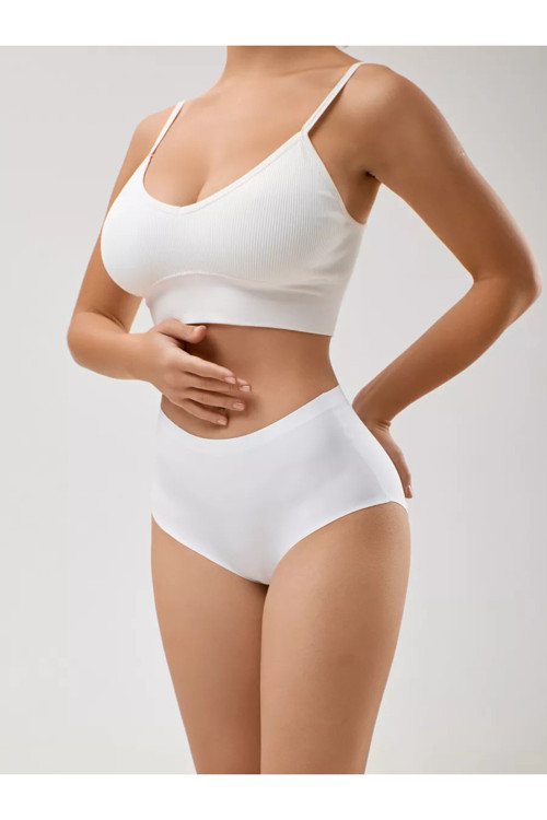 Polfa Model Lazer Kesim Dikişsiz Iz Yapmaz Bato Külot Spor Korse Beyaz Renk043