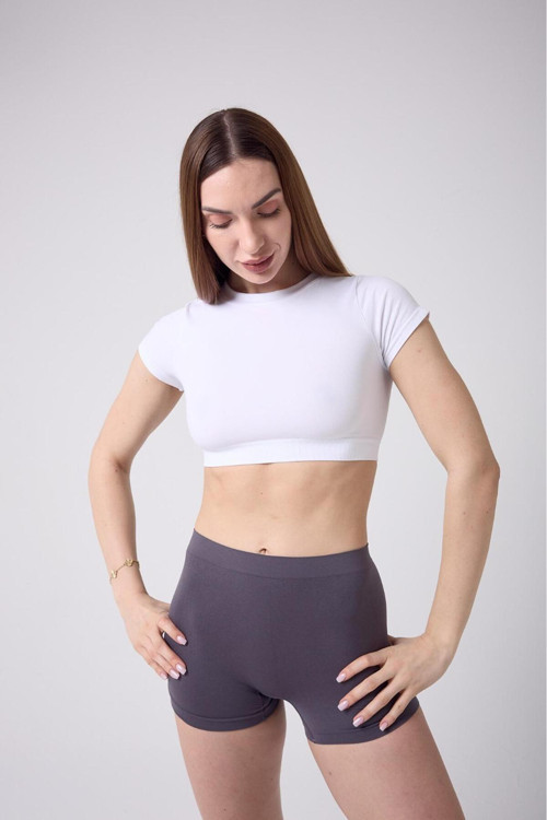 Moncorno Model Popo İnceltici İz Yapmayan Seamles Boxer Korse Koyu Gri Renk