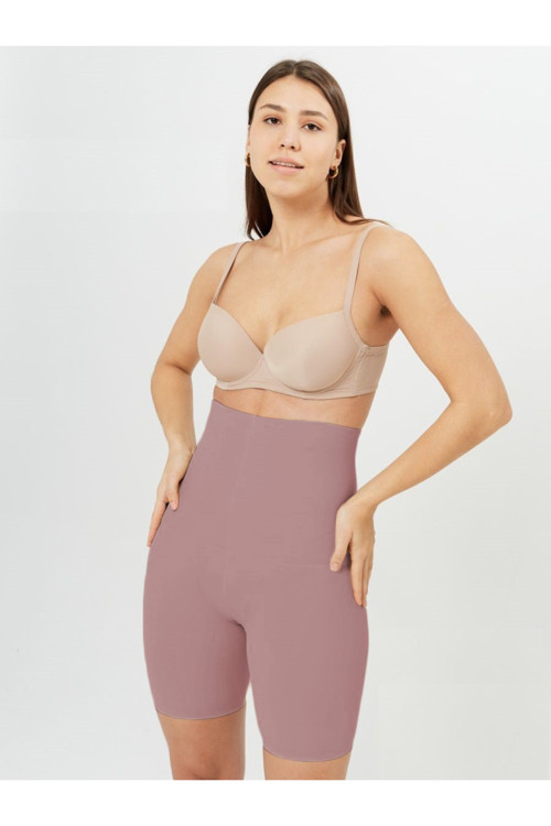 Porfy Model Lazer Kesim 5 Bölge Ekili Extra Sıkı Korse Gül Kurusu Renk096