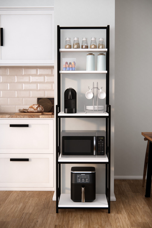 Ma6-13 Mikrodalga & Airfryer Rafı | Çok Amaçlı Mutfak Organizer Kahve Köşesi