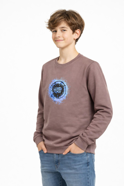 Erkek Çocuk Ön Arka Baskılı Sweatshirt BGL-ST05230