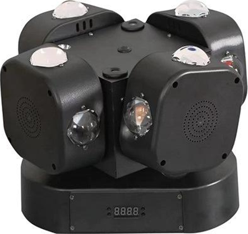 Dört Başlıklı LED Beam ve Halo'lu Lazer Sahne Işığı, Sahne, Düğün Salonu , Eğlence Mekanı, Kına Salonları Işık Sistemi
