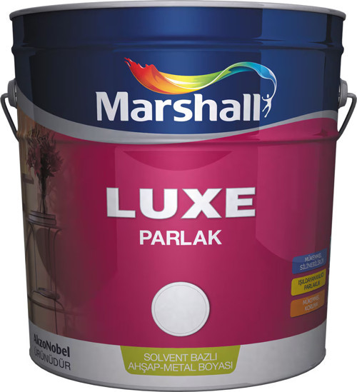 Luxe Aqua Parlak Beyaz Su Bazlı Ahşap Metal Duvar Boyası 0,75 L